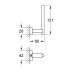 Grohe Essentials Cube Toilet Paper Holder - Brushed Hard Graphite (40623AL1) - thumbnail image 2