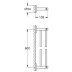 Grohe Essentials Double Towel Rail - Brushed Nickel (40802EN1) - thumbnail image 2