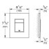 Grohe Skate Cosmopolitan Dual Flush Plate - Brushed Warm Sunset (38732DL0) - thumbnail image 2