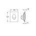 Grohe Dual Flush Dual Hose Push Button Portrait (42304000) - thumbnail image 2