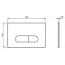 Ideal Standard Oleas M1 Mechanical Dual Flush Plate - Black (R0115A6) - thumbnail image 2