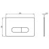 Ideal Standard Oleas M1 Mechanical Dual Flush Plate - White (R0115AC) - thumbnail image 2