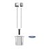 Roca D1D Short Shroud Dual Flush Push Button With Plain Rods - Chrome (AH0002100R) - thumbnail image 2