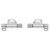 Roca Dama Senso Standard Close Toilet Seat Hinges - Chrome (AI0002100R) - thumbnail image 2