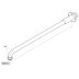 Triton 400mm Shower Arm - Rear Entry - Chrome (TSARM400REAR) - thumbnail image 2