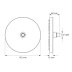 Triton Isabel Circular Fixed Shower Head - Black (TSHFISA13) - thumbnail image 2