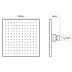 Triton Kelsey Square Fixed Shower Head - Chrome (TSHFKELSCH) - thumbnail image 2
