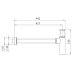 Crosswater Tall Bottle Trap - Brushed Bronze (BTR0402BZ) - thumbnail image 3