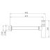 Crosswater Tall Bottle Trap - Matt Black (BTR0402M) - thumbnail image 3
