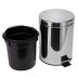 Croydex Britannia Five Litre Pedal Bin - Chrome (QA107305) - thumbnail image 3