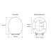 Croydex Haughton Toilet Seat - White (WL400122H) - thumbnail image 3