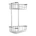 Croydex Large Two Tier Corner Basket - Chrome (QM263841) - thumbnail image 3