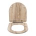 Croydex Varese Flexi-Fix Wood Toilet Seat - Grey Oak Effect (WL610131H) - thumbnail image 3