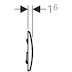 Geberit Kappa20 Dual Flush Plate - Matt Chrome (115.228.46.1) - thumbnail image 3