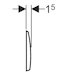 Geberit Kappa50 Dual Flush Plate - Brushed Stainless Steel (115.258.00.1) - thumbnail image 3