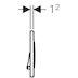 Geberit Sigma20 dual flush plate - brushed/matt chrome (115.882.KH.1) - thumbnail image 3