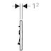 Geberit Sigma30 Dual Flush Plate - Black/Gloss Chrome (115.883.KM.1) - thumbnail image 3