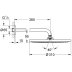 Grohe Rainshower Cosmopolitan 310 Fixed Shower Head - 380mm - Chrome (26066000) - thumbnail image 3