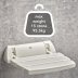 Mira Shower Seat White (2.1536.128) - thumbnail image 3