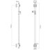 Triton Inclusive Care Shower Rail Kit With Grab Riser Rail - 1100mm - Chrome/White (GAUPGF1) - thumbnail image 3