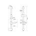 Triton Lewis-8000 Series Fast-Fit Shower Rail Kit - Chrome/White (TSKFLEW8000WC) - thumbnail image 3