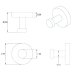 Croydex Flexi-Fix Epsom Black Robe Hook (QM481721) - thumbnail image 4