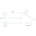 Croydex Flexi-Fix Epsom Black Towel Bar (QM481521) - thumbnail image 4