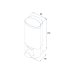 Croydex Single Shampoo/Soap Dispenser - White (PA660522) - thumbnail image 4