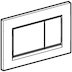 Geberit Sigma30 Dual Flush Plate - Matt Plate/Polished Edge Detail (115.883.KN.1) - thumbnail image 4