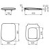 Ideal Standard Studio Echo toilet seat and cover (T318201) - thumbnail image 4