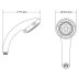 Mira Logic adjustable shower head - chrome (was 450.35) (2.1605.176) - thumbnail image 4