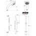 Mira Logic LF9 Shower Fittings Kit/Shower Rail Set - Chrome (2.1605.154) - thumbnail image 4