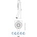 Triton 8000 DuraFlow Five Spray Shower Head - Chrome (TSHE8RCCHR) - thumbnail image 4