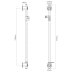 Triton Inclusive Care Shower Rail Kit With Grab Riser Rail - 940mm - Chrome (GAOMDGE2) - thumbnail image 4
