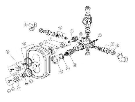 Bristan Artisan concealed dual control shower (AR SHCVO C) spares breakdown diagram