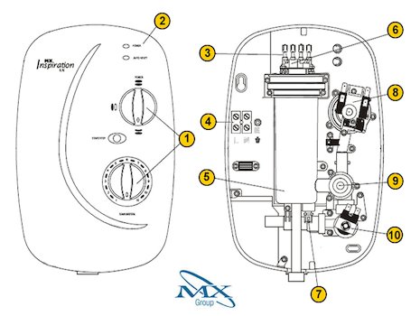 Galaxy/MX Inspiration LX (Inspiration LX) spares breakdown diagram