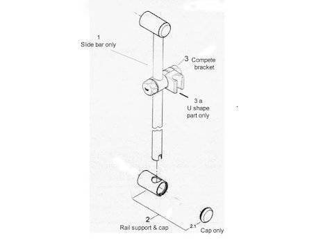 Grohe 28280 001 Tempesta Mono rail set Chrome (28280001) spares breakdown diagram