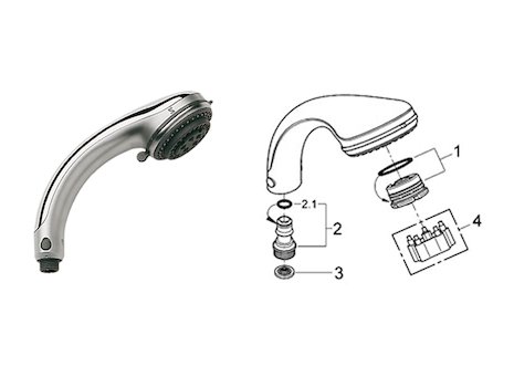 Grohe Relexa Plus 80 Top 4 (28179000) spares breakdown diagram