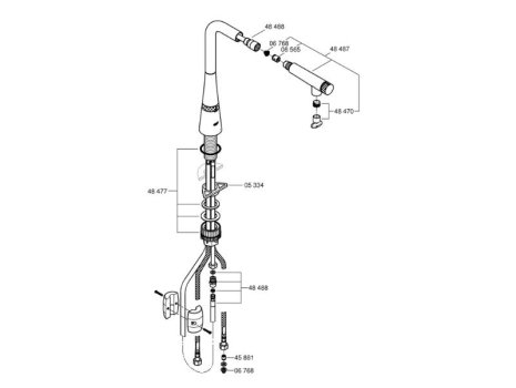 Grohe Zedra SmartControl Sink Mixer - Supersteel (31593DC2) spares breakdown diagram