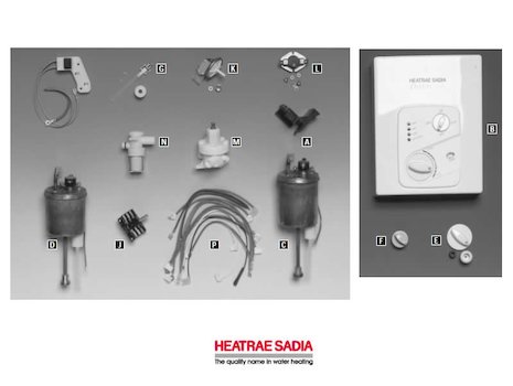 Heatrae Dove (Dove) spares breakdown diagram