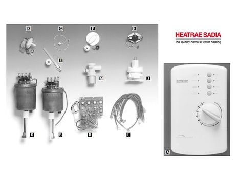 Heatrae Sadia Accolade (Accolade) spares breakdown diagram