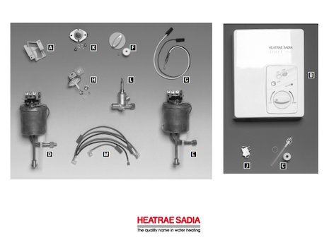 Heatrae Sadia Dart (Dart) spares breakdown diagram