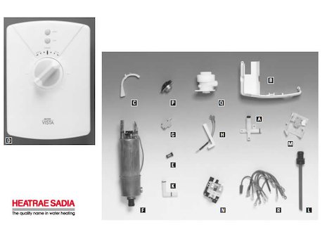 Heatrae Sector Vista (Sector Vista) spares breakdown diagram