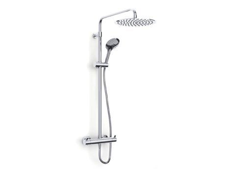 Inta Kiko Deluxe Dual Thermostatic Bar Mixer Shower - Chrome (KK10036CP) spares breakdown diagram