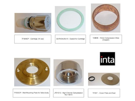 Inta built-in time flow - TF997CP (TF997CP) spares breakdown diagram