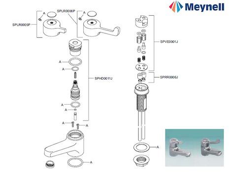 Meynell Niagara Mintap (Niagara Mintap) spares breakdown diagram