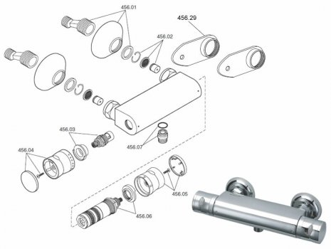 Meynell V4 (1577.002) spares breakdown diagram