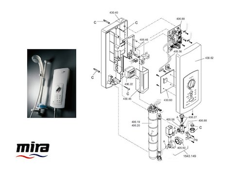 Mira Advance ATL Standard (1999-2003) spares breakdown diagram