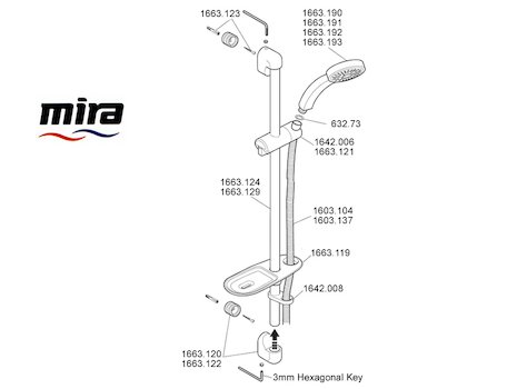 Mira Citrus spares breakdown diagram