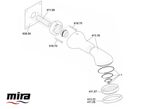 Mira Response Power BIR fittings spares breakdown diagram